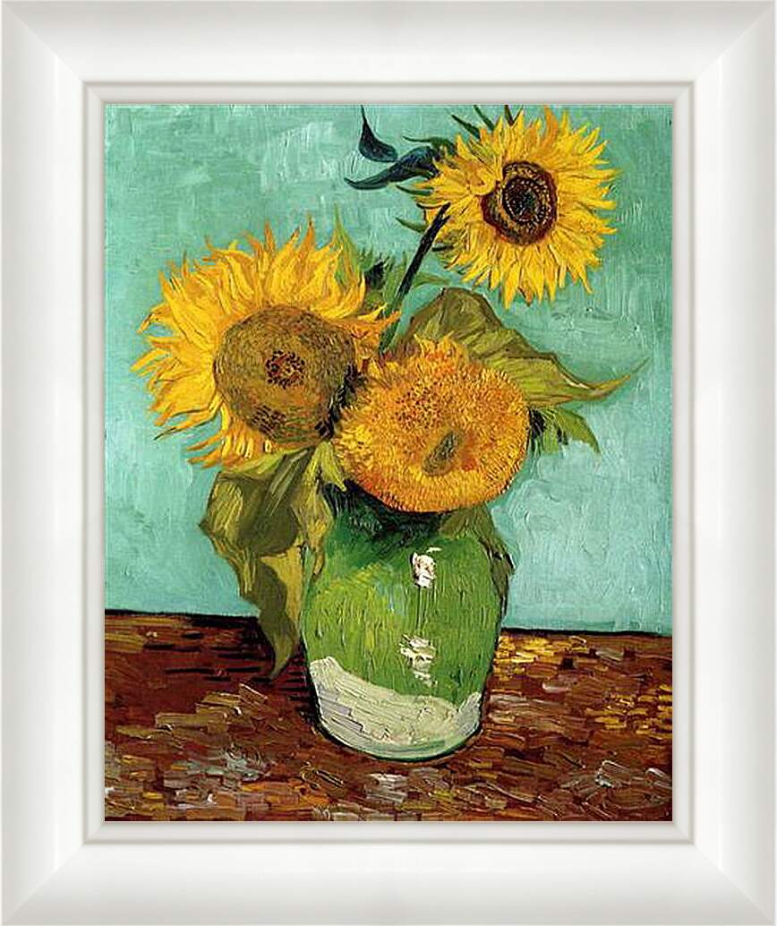 Картина в раме - sunflowers - подсолнухи. Винсент Ван Гог