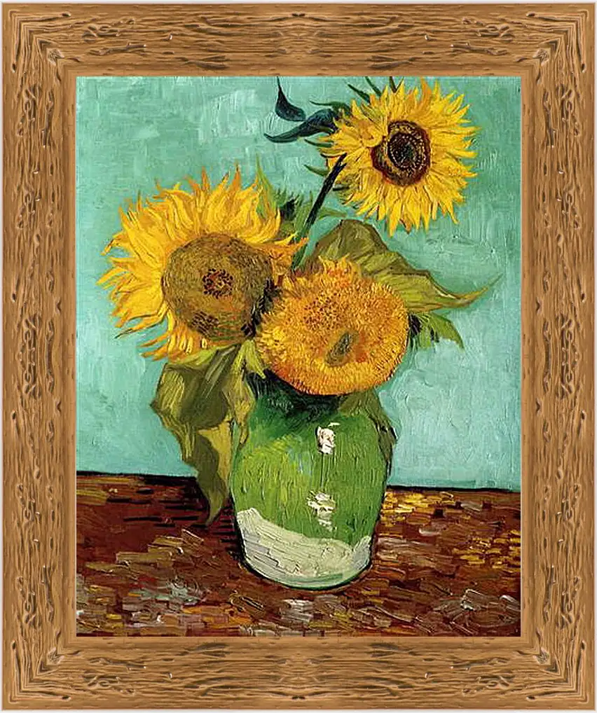 Картина в раме - sunflowers - подсолнухи. Винсент Ван Гог