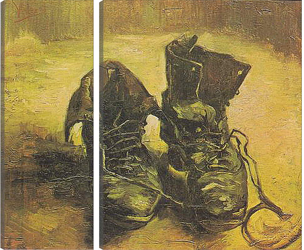 Модульная картина - Een paar schoenen - Башмаки. Винсент Ван Гог