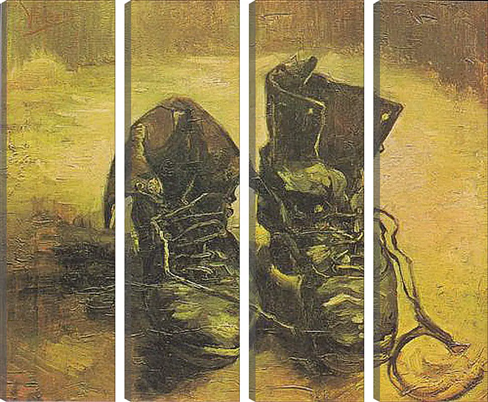 Модульная картина - Een paar schoenen - Башмаки. Винсент Ван Гог