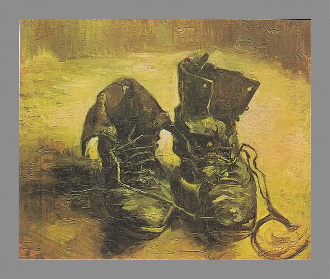 Картина в раме - Een paar schoenen - Башмаки. Винсент Ван Гог