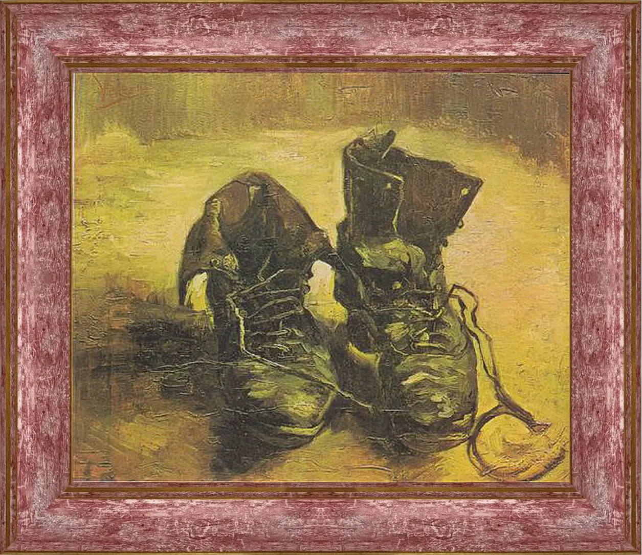 Картина в раме - Een paar schoenen - Башмаки. Винсент Ван Гог