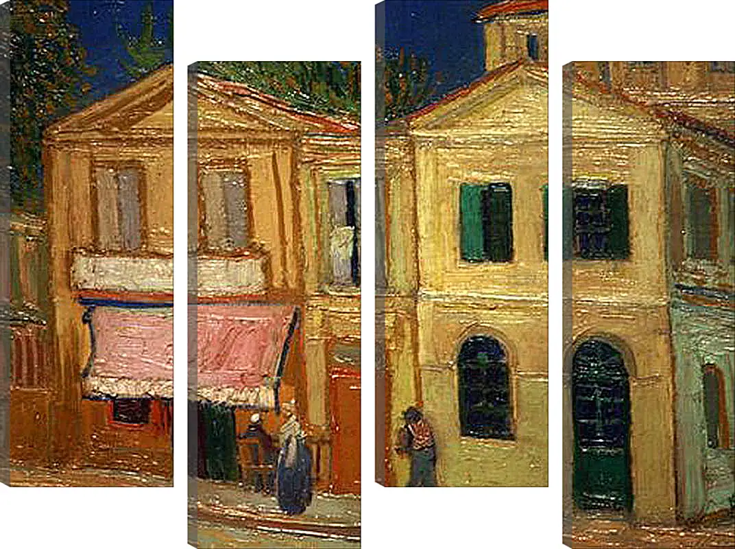 Модульная картина - Het gele huis - Жёлтый дом. Винсент Ван Гог