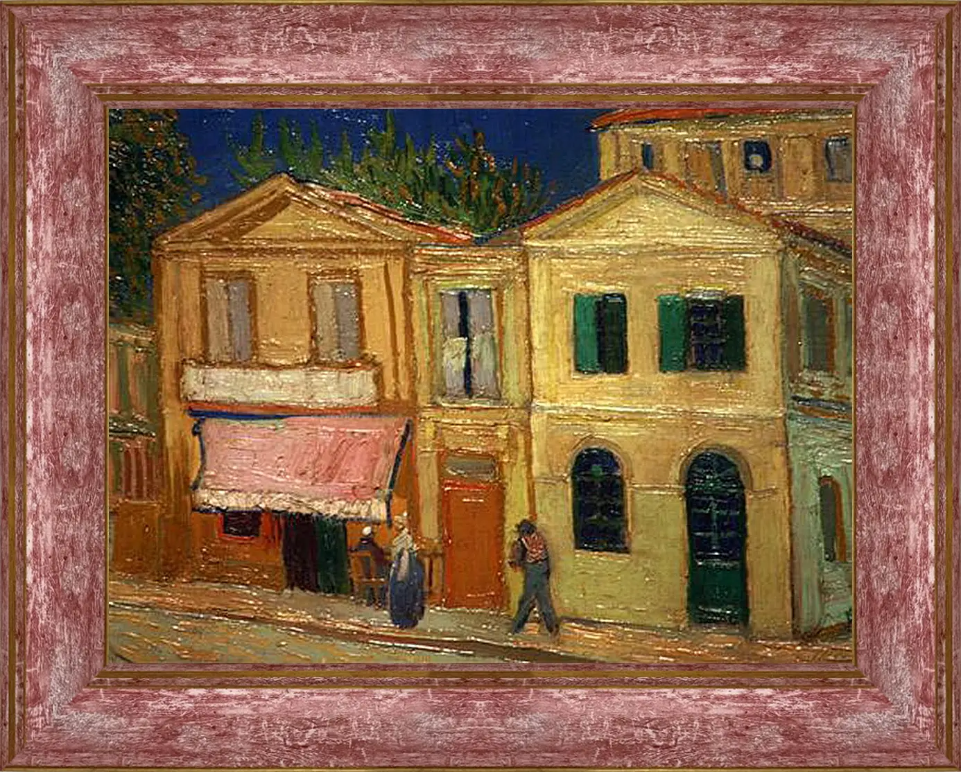 Картина в раме - Het gele huis - Жёлтый дом. Винсент Ван Гог