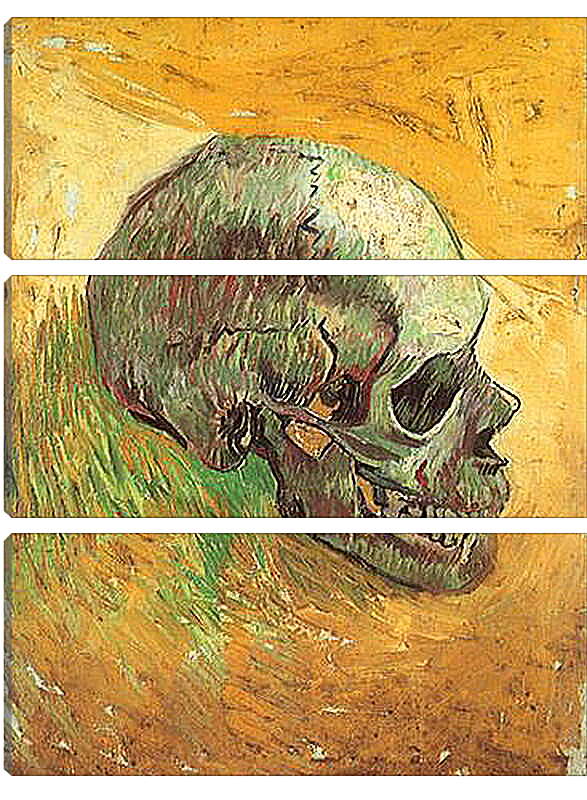 Модульная картина - Skull - Череп. Винсент Ван Гог