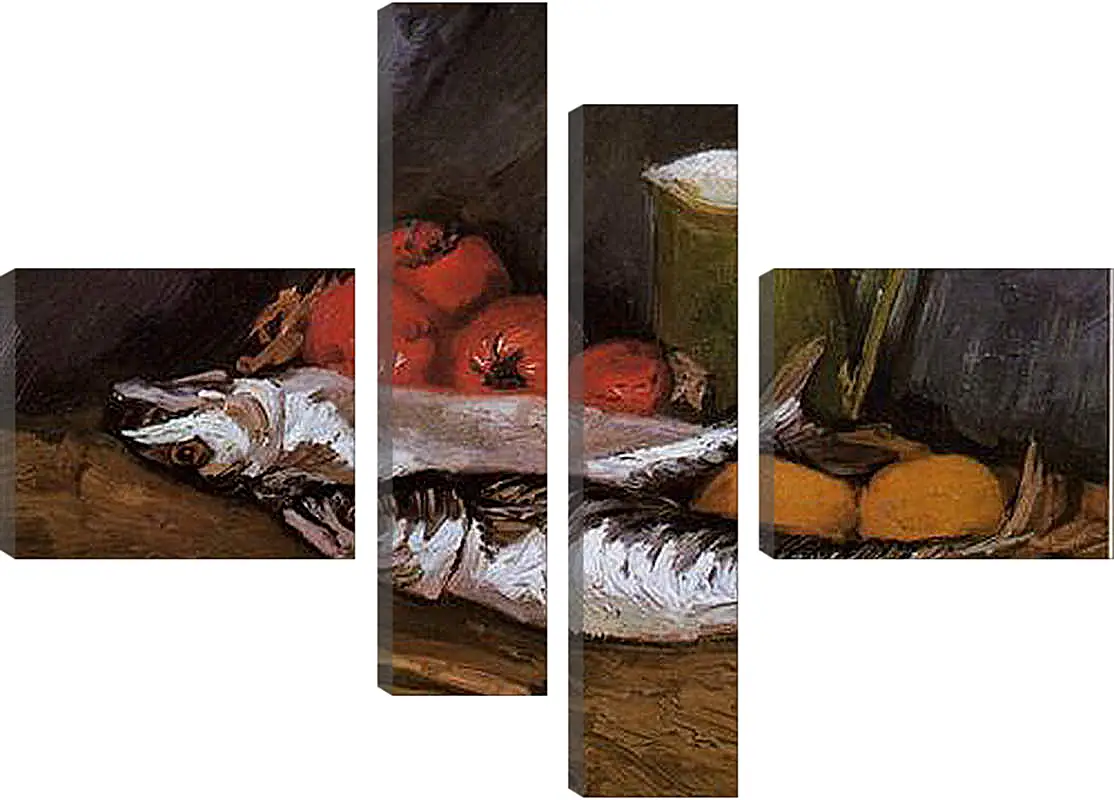 Модульная картина - Still Life with fish and tomatoes. Винсент Ван Гог