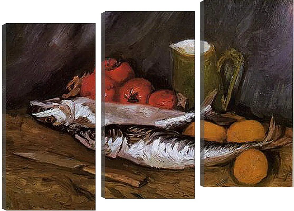 Модульная картина - Still Life with fish and tomatoes. Винсент Ван Гог