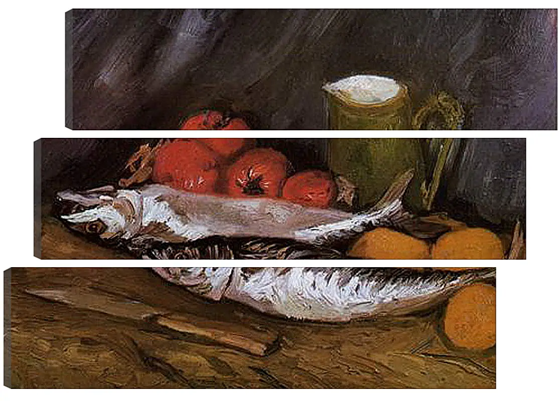 Модульная картина - Still Life with fish and tomatoes. Винсент Ван Гог