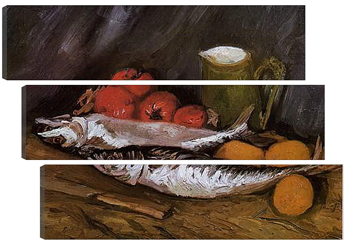 Модульная картина - Still Life with fish and tomatoes. Винсент Ван Гог