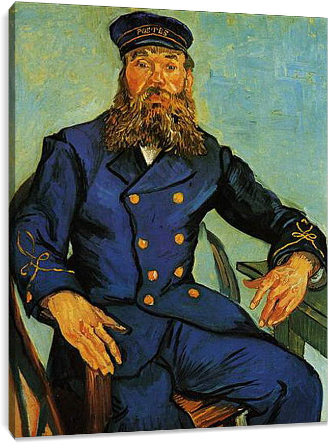 Постер и плакат - Portrait of the Postman Joseph Roulin. Винсент Ван Гог