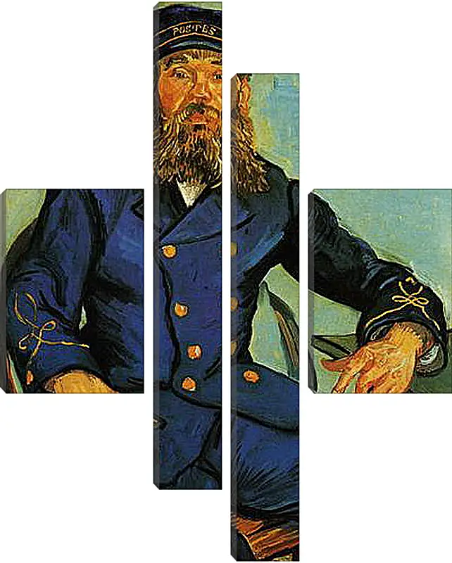 Модульная картина - Portrait of the Postman Joseph Roulin. Винсент Ван Гог