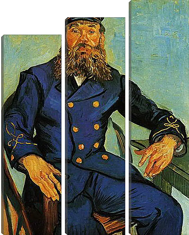 Модульная картина - Portrait of the Postman Joseph Roulin. Винсент Ван Гог