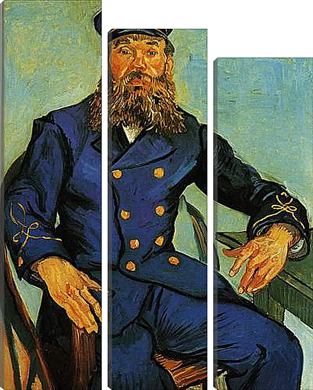 Модульная картина - Portrait of the Postman Joseph Roulin. Винсент Ван Гог