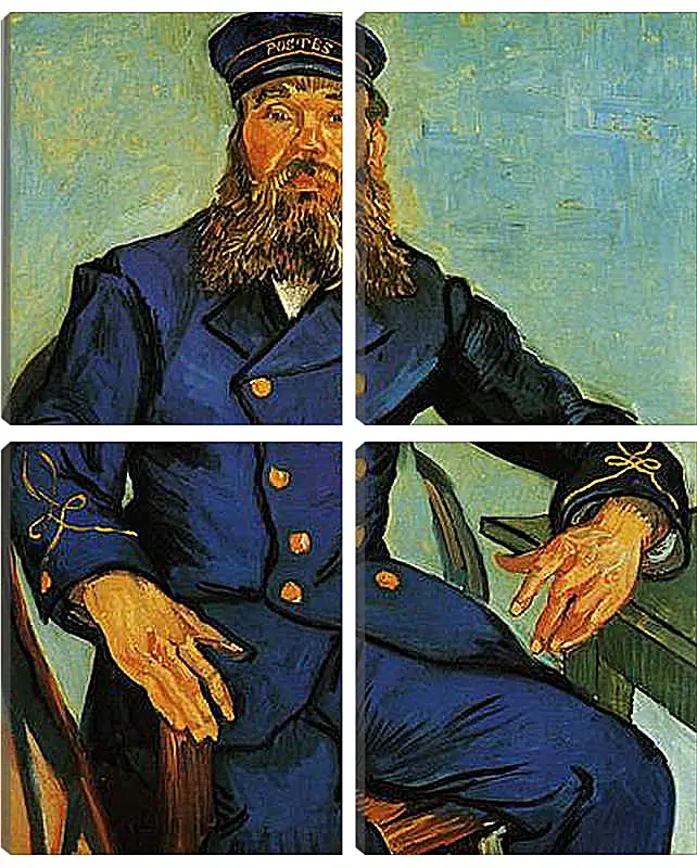 Модульная картина - Portrait of the Postman Joseph Roulin. Винсент Ван Гог