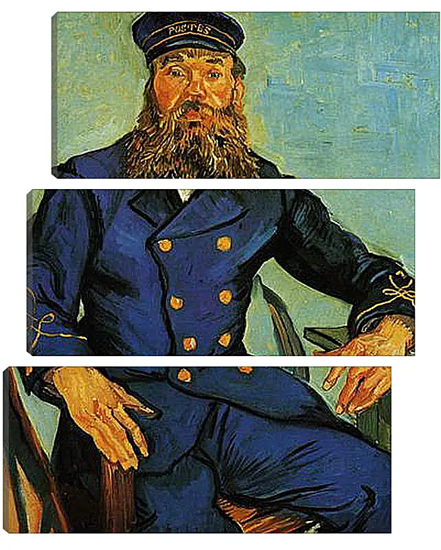 Модульная картина - Portrait of the Postman Joseph Roulin. Винсент Ван Гог