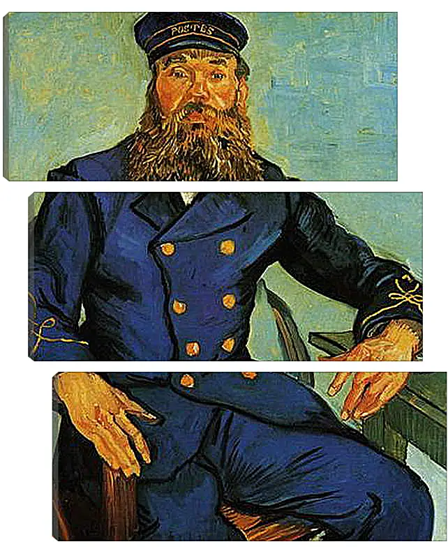 Модульная картина - Portrait of the Postman Joseph Roulin. Винсент Ван Гог