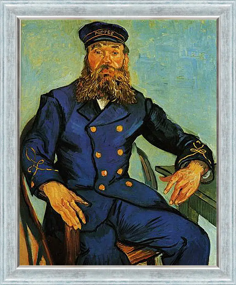 Картина в раме - Portrait of the Postman Joseph Roulin. Винсент Ван Гог