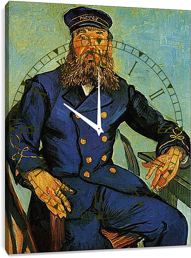 Часы картина - Portrait of the Postman Joseph Roulin. Винсент Ван Гог