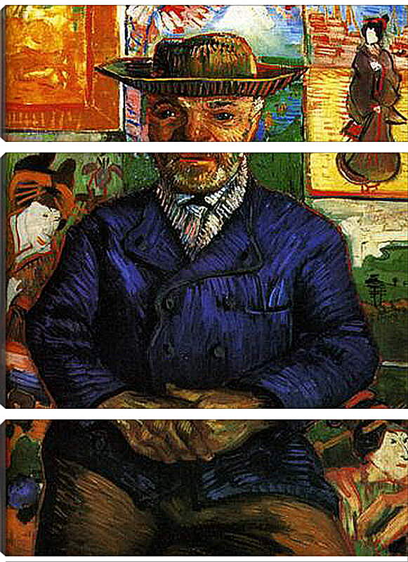 Модульная картина - Portrait of Pere Tanguy 3. Винсент Ван Гог