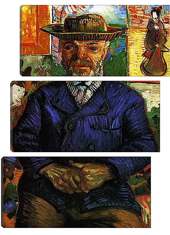 Модульная картина - Portrait of Pere Tanguy 3. Винсент Ван Гог