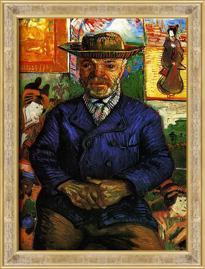 Картина в раме - Portrait of Pere Tanguy 3. Винсент Ван Гог
