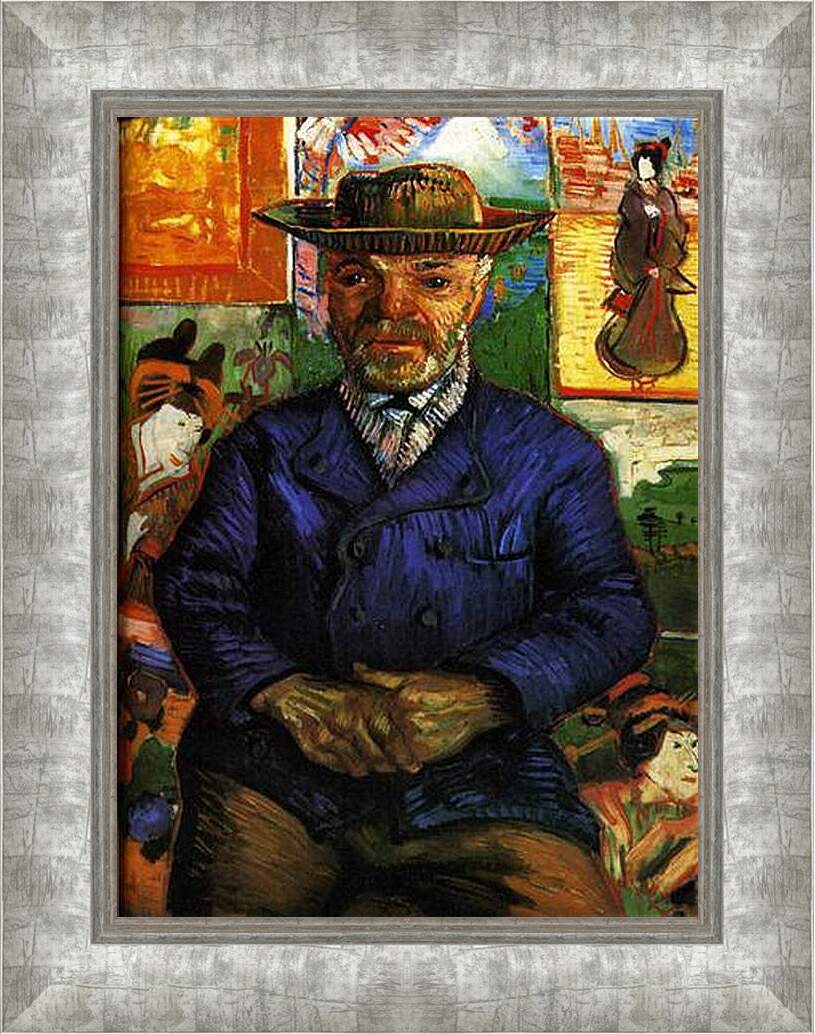Картина в раме - Portrait of Pere Tanguy 3. Винсент Ван Гог