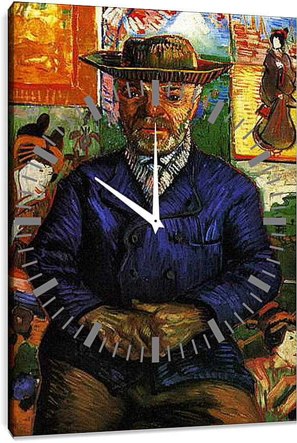 Часы картина - Portrait of Pere Tanguy 3. Винсент Ван Гог
