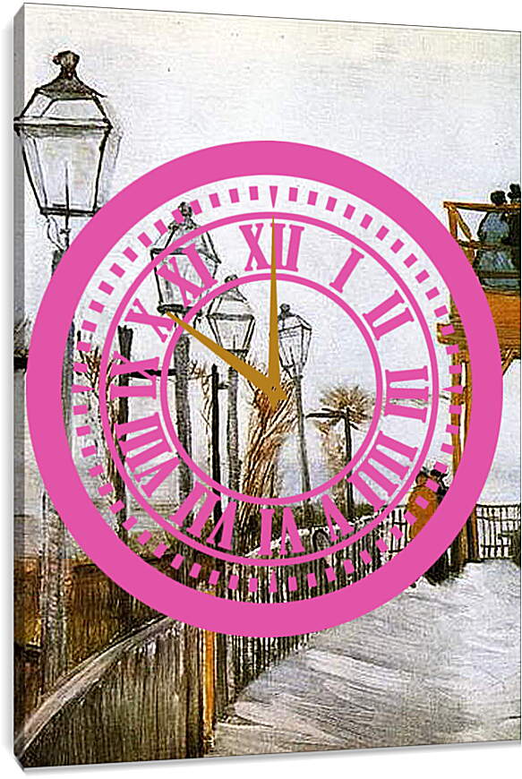 Часы картина - Monmart - Монмарт. Винсент Ван Гог