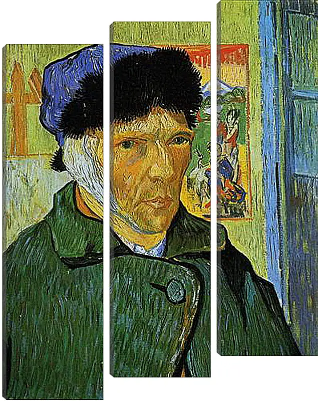 Модульная картина - Self-Portrait with Bandaged Ear. Винсент Ван Гог