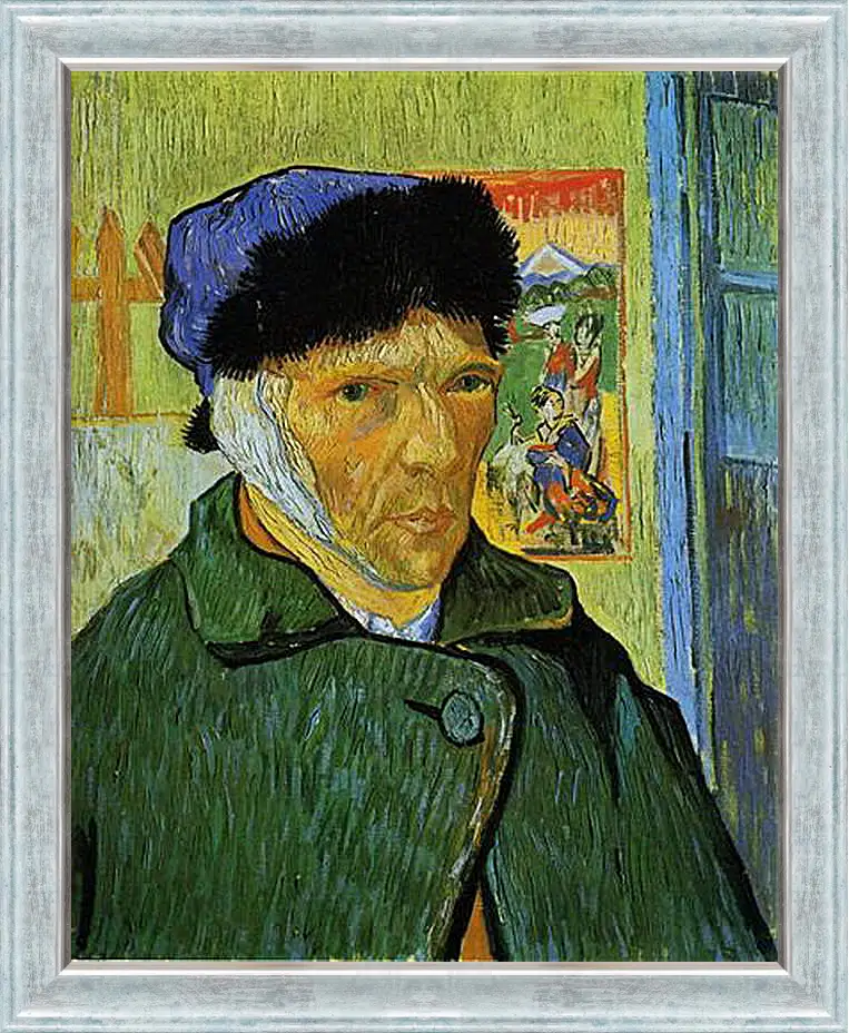 Картина в раме - Self-Portrait with Bandaged Ear. Винсент Ван Гог