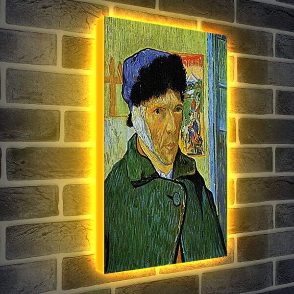 Лайтбокс световая панель - Self-Portrait with Bandaged Ear. Винсент Ван Гог