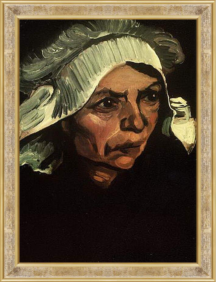 Картина в раме - Крестьянка в белом чепце. Винсент Ван Гог