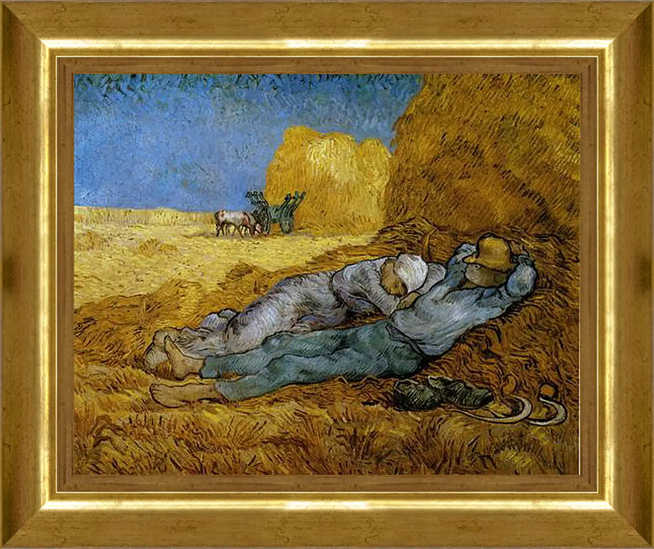 Картина в раме - The siesta - Сиеста. Винсент Ван Гог