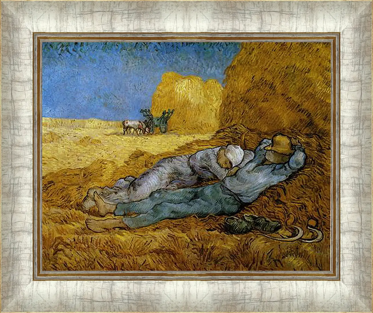 Картина в раме - The siesta - Сиеста. Винсент Ван Гог