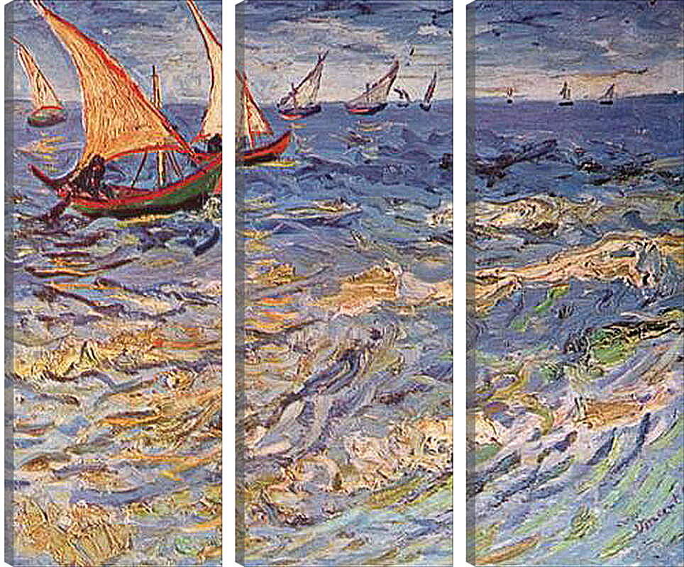 Модульная картина - Море в Сент-Марье. Винсент Ван Гог