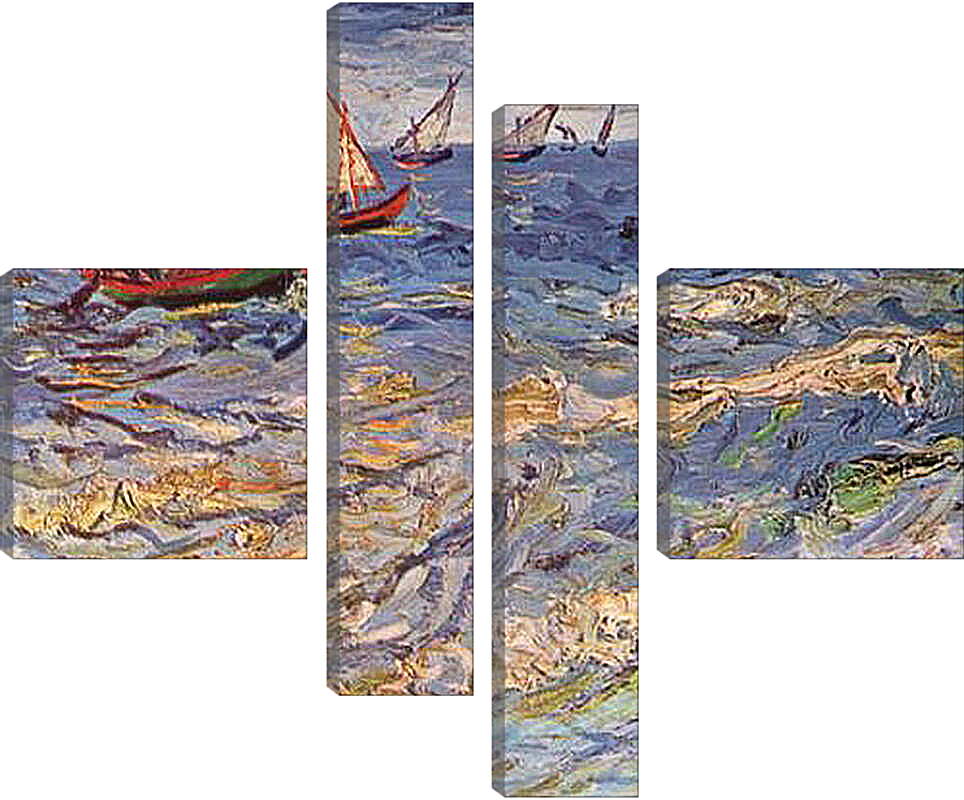 Модульная картина - Море в Сент-Марье. Винсент Ван Гог