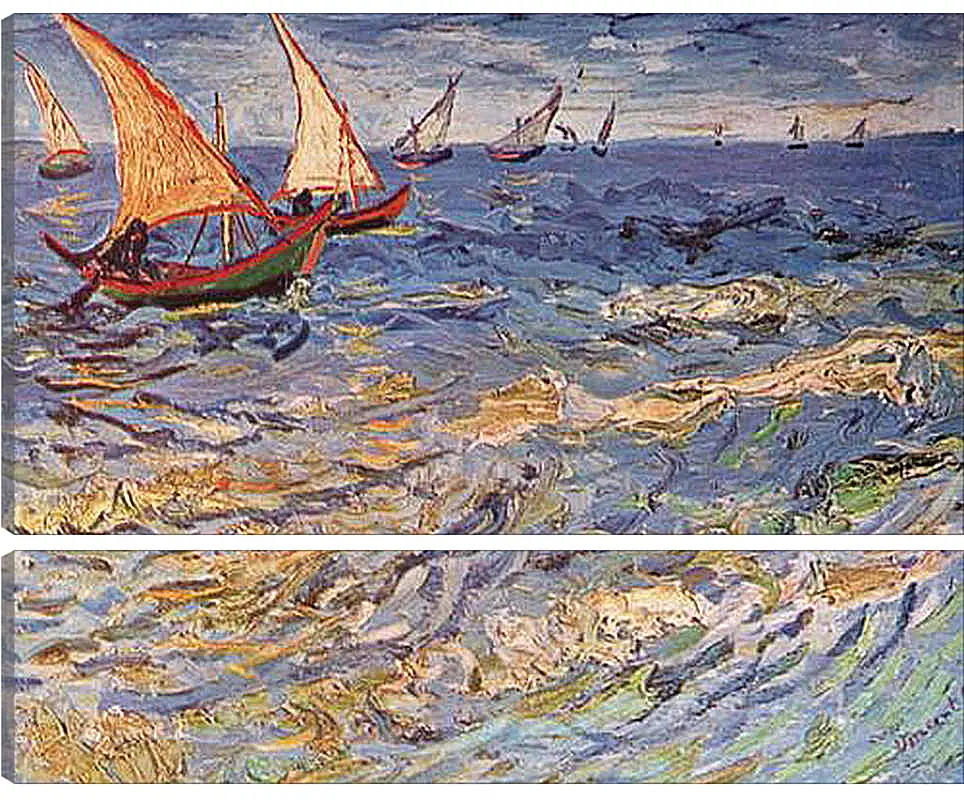 Модульная картина - Море в Сент-Марье. Винсент Ван Гог