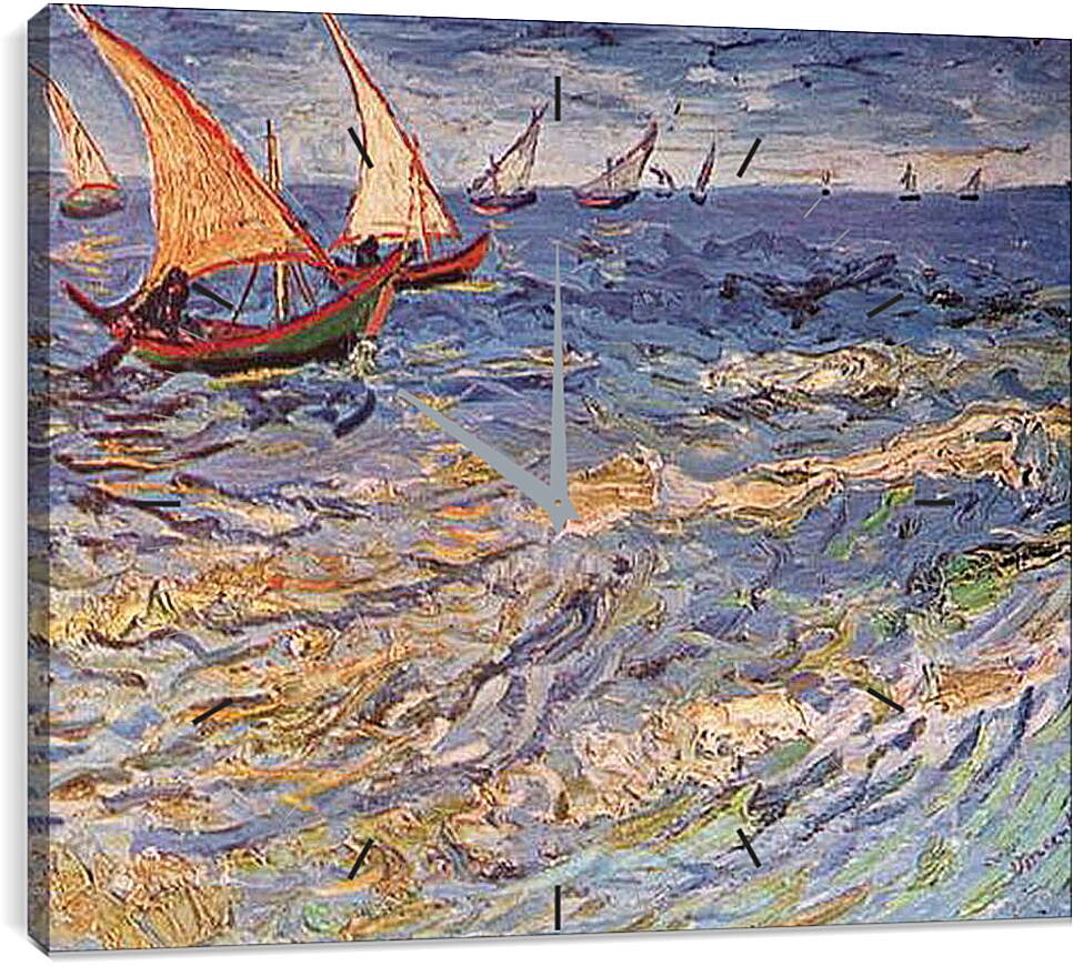 Часы картина - Море в Сент-Марье. Винсент Ван Гог