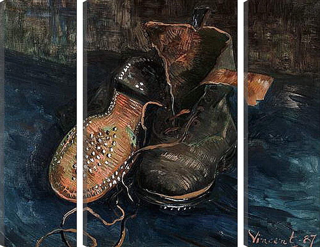 Модульная картина - A Pair of Shoes. Винсент Ван Гог