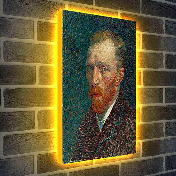 Лайтбокс световая панель - Автопортрет 1887 года. Винсент Ван Гог