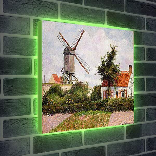 Лайтбокс световая панель - Ветряная мельница в Кноке, Бельгия. Винсент Ван Гог