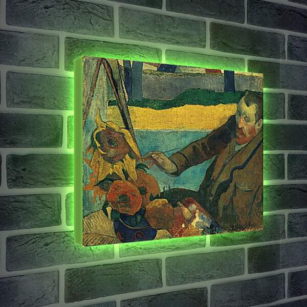 Лайтбокс световая панель - Ван Гог и подсолнухи. Винсент Ван Гог