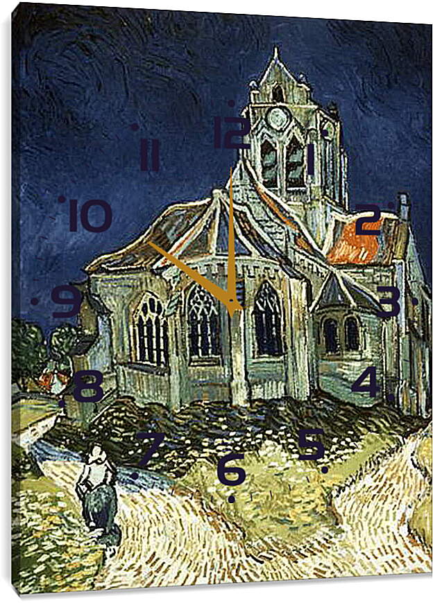 Часы картина - Церковь в Овере. Винсент Ван Гог