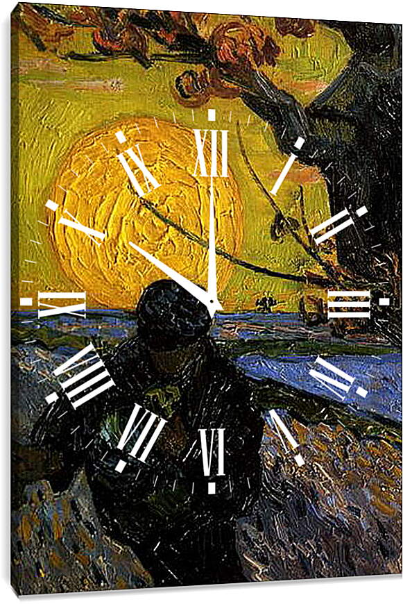 Часы картина - The Sower. Винсент Ван Гог
