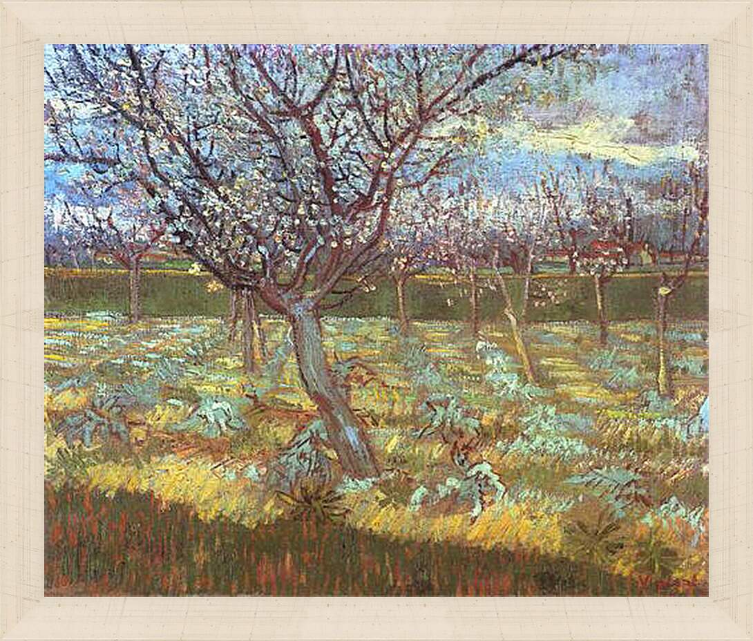 Картина в раме - Apricot Tree in Bloom. Винсент Ван Гог