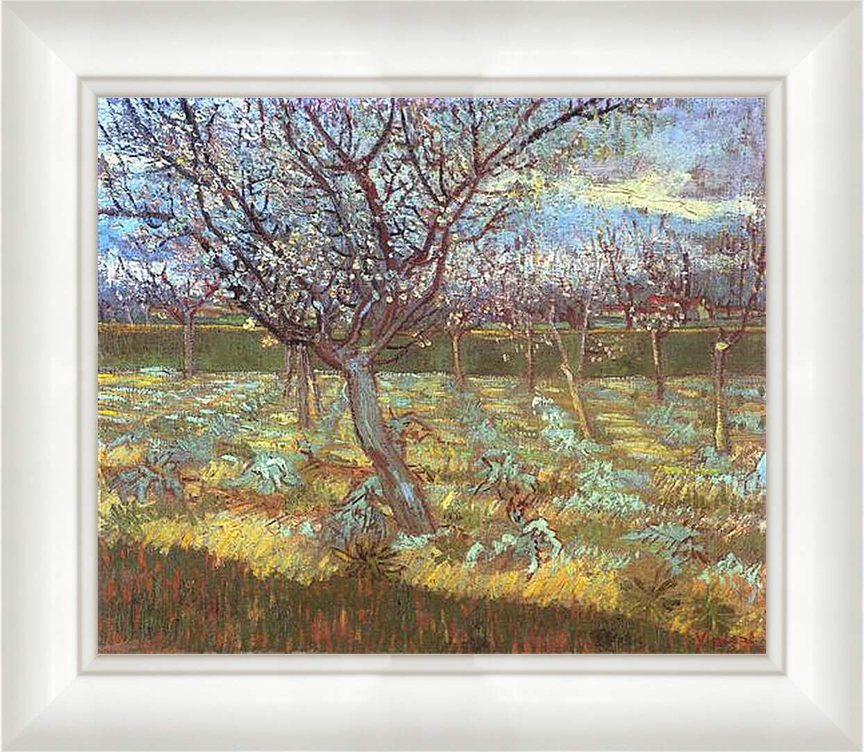 Картина в раме - Apricot Tree in Bloom. Винсент Ван Гог