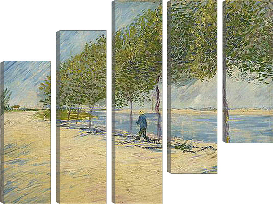 Модульная картина - Along the Seine. Винсент Ван Гог