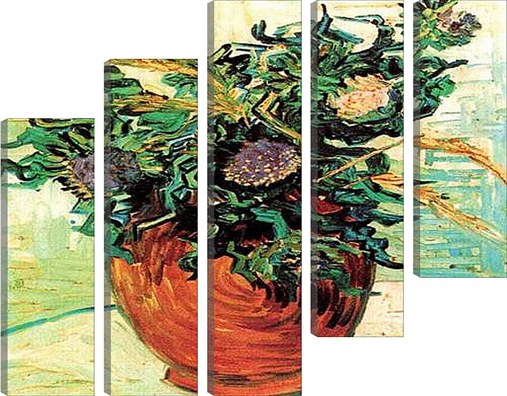 Модульная картина - Sunflowers. Винсент Ван Гог
