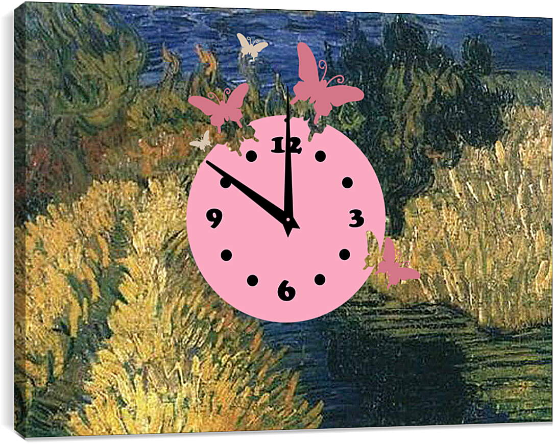 Часы картина - Le petit ruissseau. Винсент Ван Гог