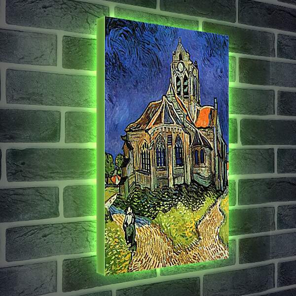 Лайтбокс световая панель - The Church at Auvers - Церковь в Овере. Винсент Ван Гог